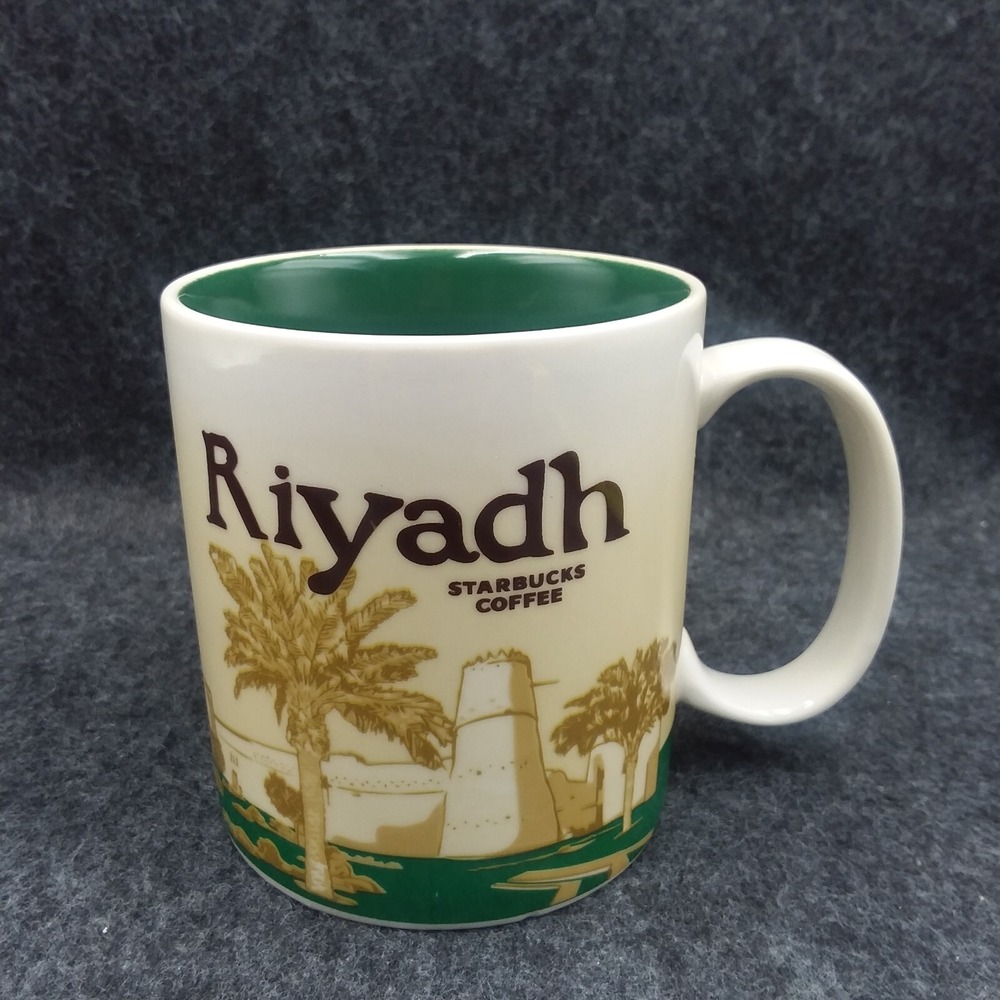Starbucks 2012 Riyadh Global Icon Collector Series Ceramic Coffee Mug Cup 16 oz‎